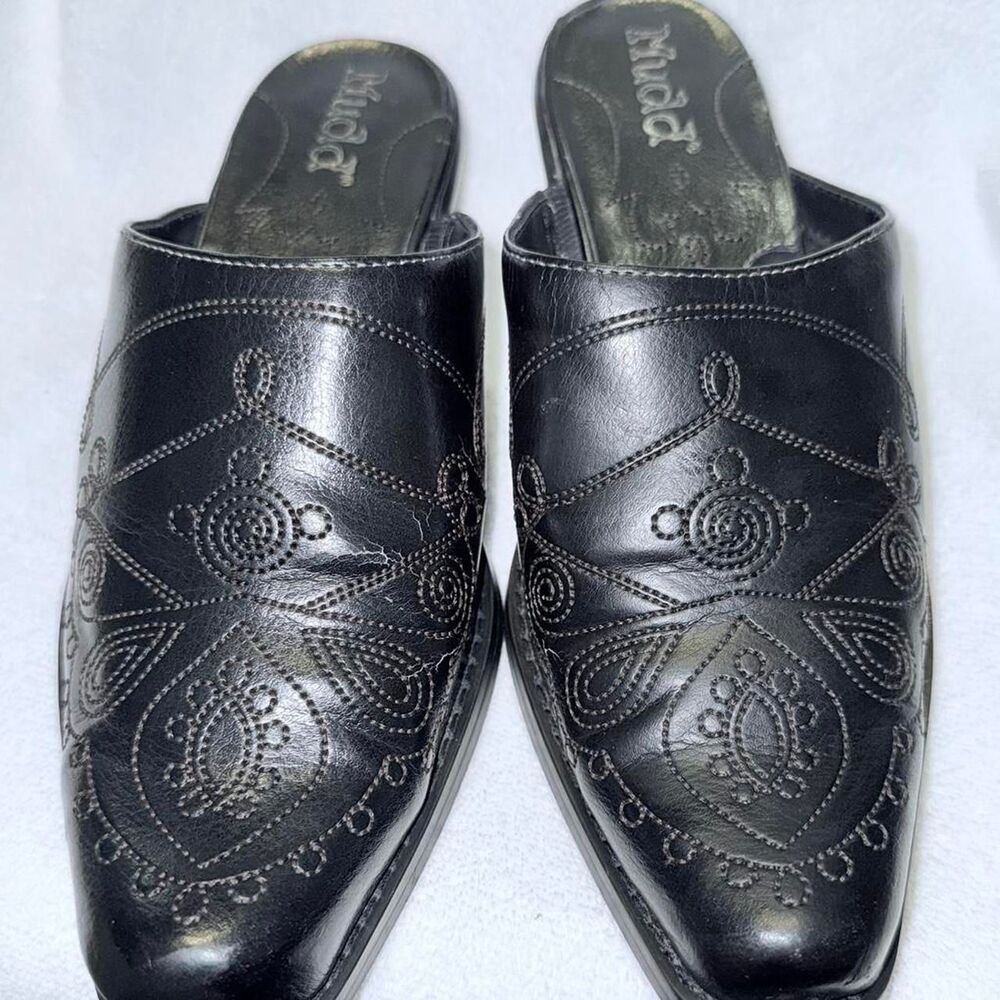 Mudd-Women's Black Mules